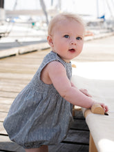 Load image into Gallery viewer, Baby Indigo Gem Smock Suit
