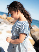 Load image into Gallery viewer, Navy Stripe Beach Dress
