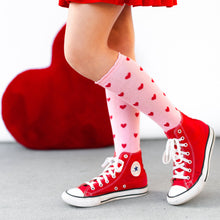 Load image into Gallery viewer, True Love Scalloped Knee High Socks

