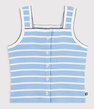 Load image into Gallery viewer, Light Blue Stripe Tank Top
