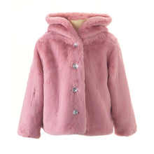 Load image into Gallery viewer, Pink Faux Fur Short Coat
