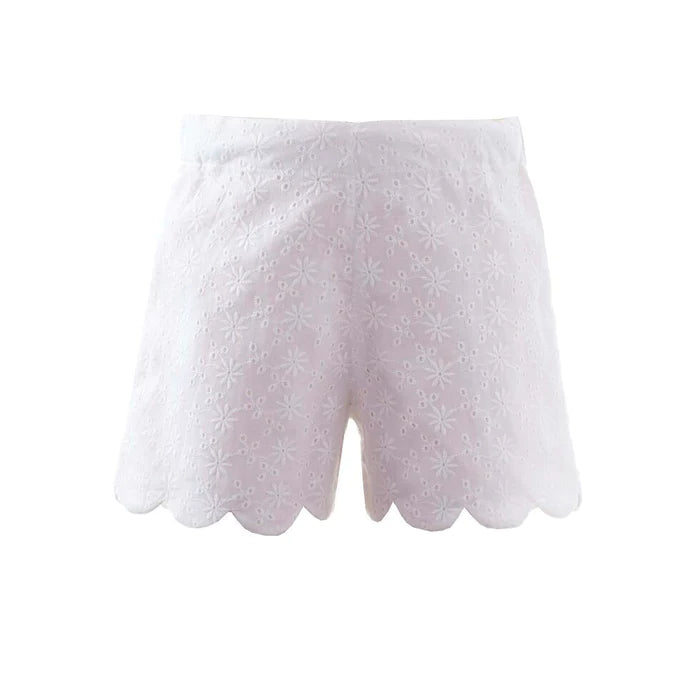 Eyelet Scalloped Shorts