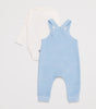 Whale Onesie and Velour Overall Set
