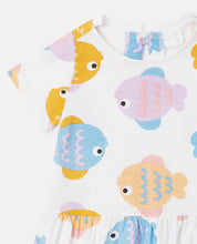 Load image into Gallery viewer, Baby Fish Print Jersey Dress

