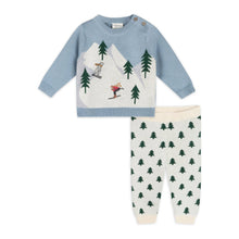 Load image into Gallery viewer, Ski Knit Baby Pullover Sweater &amp; Pant Set (Organic Cotton)
