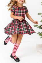 Load image into Gallery viewer, Candy Stripe Lace Top Knee High Socks
