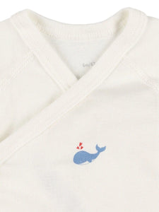 Short Sleeve Onesie 3-Pack - Blue Whales