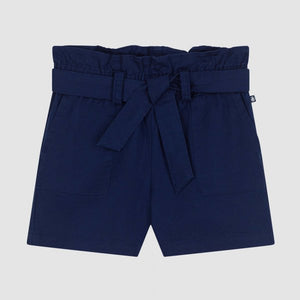 Petit Bateau Twill Navy Girls Shorts