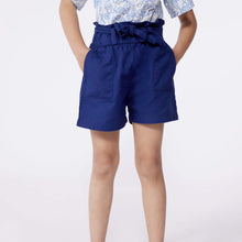 Load image into Gallery viewer, Petit Bateau Twill Navy Girls Shorts
