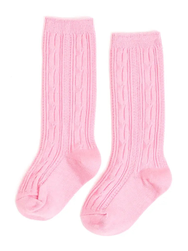 Cable Knit Knee Socks