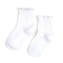 Load image into Gallery viewer, White Frill Midi Socks
