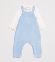 Load image into Gallery viewer, Whale Onesie and Velour Overall Set
