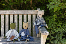 Load image into Gallery viewer, Ruthie the Rabbit – Heirloom Wool Doll in Harbor Stripe Set
