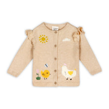 Load image into Gallery viewer, Chicken Little Embroidered Sweater Baby Cardigan (Organic)
