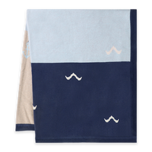 Load image into Gallery viewer, Ocean Sailboat Jacquard Knit Baby Blanket
