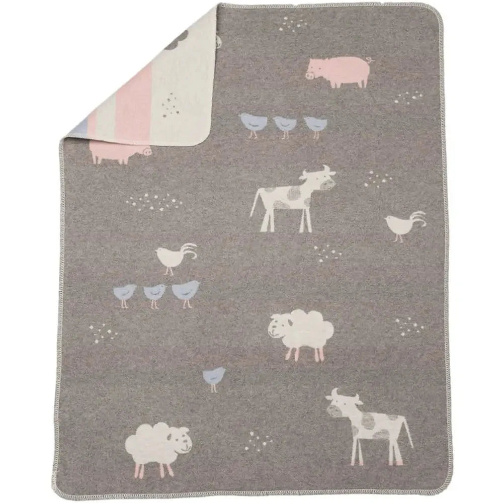 Farm Life Baby Blanket