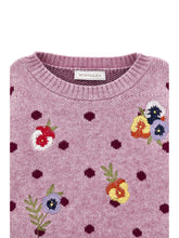 Load image into Gallery viewer, Malva Flower Jacquard Knit Sweater and Pant Set
