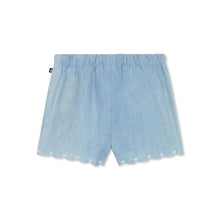Load image into Gallery viewer, Baby Chambray Scallop Hem Shorts

