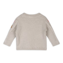Load image into Gallery viewer, Floral Embroidered Chunky Baby Pullover Sweater (Organic)
