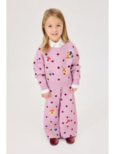 Load image into Gallery viewer, Malva Flower Jacquard Knit Sweater and Pant Set
