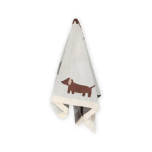 Load image into Gallery viewer, Buddy Dog - Organic Jacquard Sweater Knit Baby Blanket
