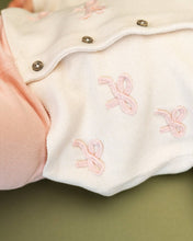 Load image into Gallery viewer, Baby Cardigan Sweater with Pink Bows
