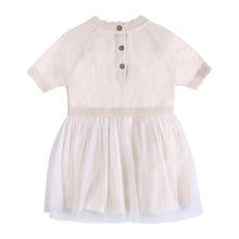 Load image into Gallery viewer, Bird Floral Embroidered Tutu Knit Baby Dress (Organic)

