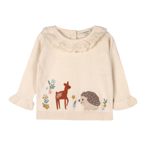 Woodland Embroidered Sweater Set