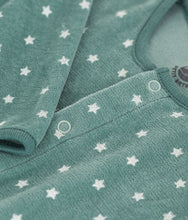 Load image into Gallery viewer, Velour Star Print Footie
