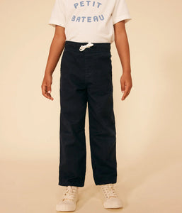 Petit Bateau Boys Twill Pull-on Pants