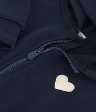 Load image into Gallery viewer, Petit Bateau Zip Hoodie with Heart Patch
