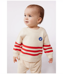 Baby Red Stripe Sweater