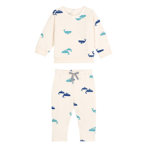 Baby Whale Sweatshirt and Pants Set