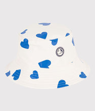 Load image into Gallery viewer, Blue Heart Print Rain Hat
