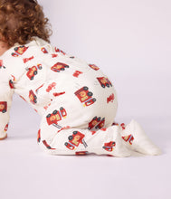 Load image into Gallery viewer, Baby Boy Back Snap Fire Truck Footie
