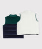 Baby Boy Corduroy Color Block Reversible Vest