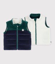 Load image into Gallery viewer, Baby Boy Corduroy Color Block Reversible Vest
