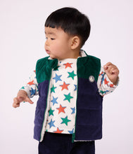 Load image into Gallery viewer, Baby Boy Corduroy Color Block Reversible Vest
