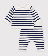 Load image into Gallery viewer, Baby 2 Piece Stripe Knit Sweater and Pants
