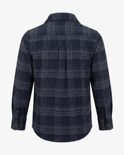 Load image into Gallery viewer, Flannel Shirt - Dark Navy Plaid
