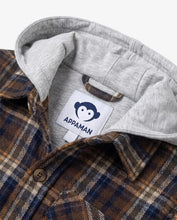 Load image into Gallery viewer, Earth Plaid Glen Hooded Shirt

