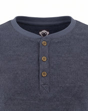 Load image into Gallery viewer, Craftsman Thermal Henley - Washed Indigo

