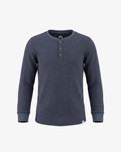 Load image into Gallery viewer, Craftsman Thermal Henley - Washed Indigo
