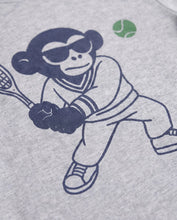 Load image into Gallery viewer, Heather Mist Tennis Graphic Long Sleeve
