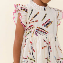 Load image into Gallery viewer, Girls Jennifer Dress - Tossed Crayons
