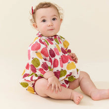 Load image into Gallery viewer, Baby Girls Stevie Puff Sleeve Bubble - Pink Delicious Apples
