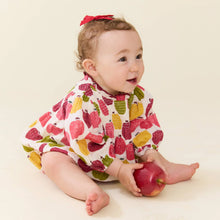 Load image into Gallery viewer, Baby Girls Stevie Puff Sleeve Bubble - Pink Delicious Apples
