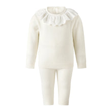 Load image into Gallery viewer, Cashmere Set with Broderie Collar

