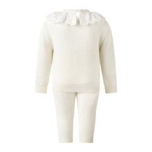 Load image into Gallery viewer, Cashmere Set with Broderie Collar
