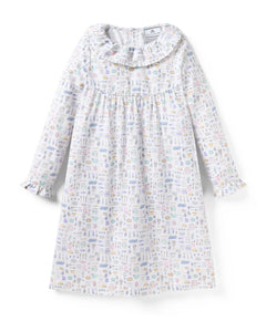 Twill Scarlett Nightgown in Baking Spirits Bright